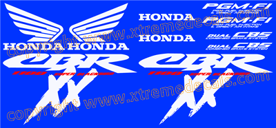 Honda CBR 1100 XX Blackbird 1999 Decal Set type 2